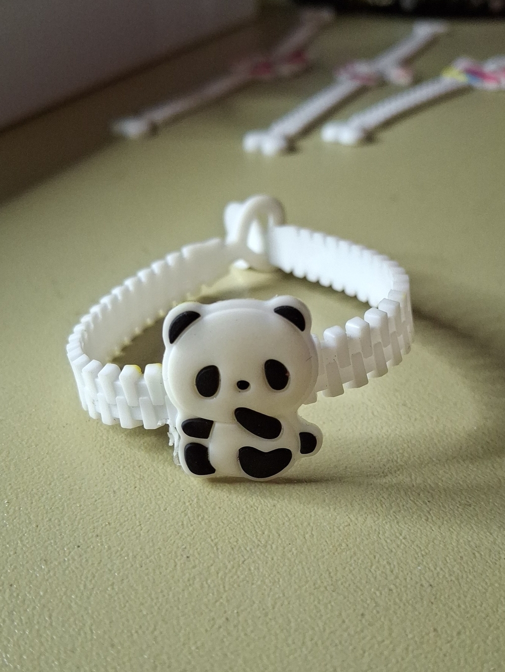 Panda Bracelet Adjustable Wrist Rubber Accessory